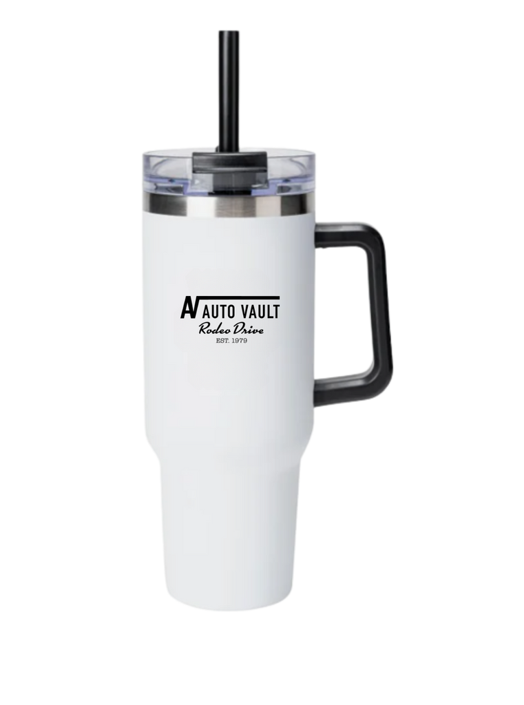 White Stainless Steel 30 oz. Tumbler